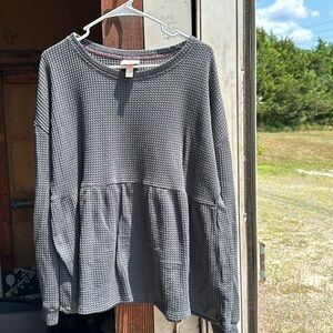 Knox Rose Longsleeve Peplum Shirt